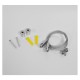 Réglette LED suspendue 24W 600 mm - Filin + visserie