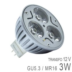 Ampoule LED GU5.3 - 3X1W High-Power