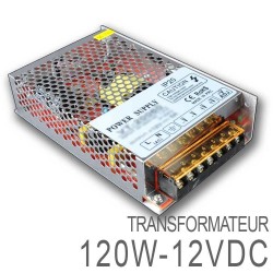 Transformateur LED 120W 12 Volts DC IP20