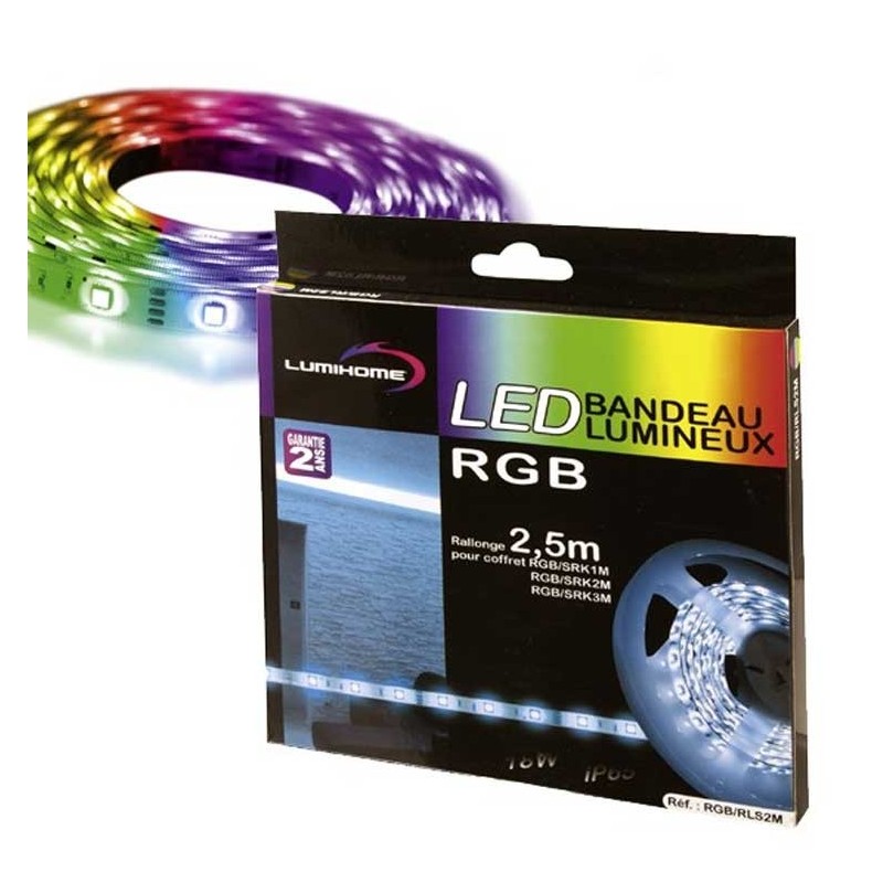 Ruban LED RGB 2 x 50cm Lumihome