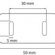 Lot de 2 équerres de fixation pour lampe industrielle - Entraxe