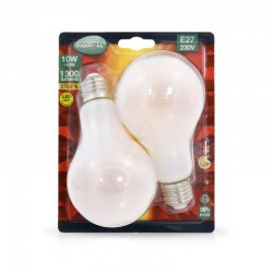 Lot de 2 ampoules LED E27 8W Bulb filament