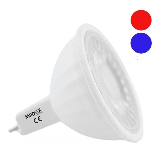 Spot LED GU10 COB 5 watt Dimmable - Couleur éclairage - Bleu