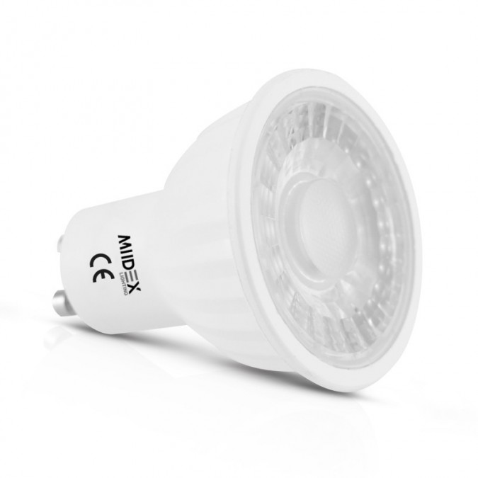 Ampoule LED GU10 5W COB Céramique 80° (Dimmable)
