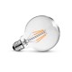 Ampoule LED E27 Globe 8W COB Filament G125 (Dimmable en option)