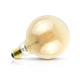 Ampoule LED E27 Globe 8W COB Filament G125 (Dimmable en option) - Finition Golden 