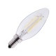 Ampoule LED E14 4W COB Filament Flamme (Dimmable en option) - Vue 3