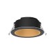 Collerette ronde basse luminance pour spot LED ECLAT II - Noir/doré
