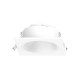 Collerette carrée/rond basse luminance pour spot LED ECLAT II - Blanc/blanc