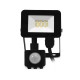 Projecteur LED Extérieur LUMOS SLIM II - 10W + détecteur IR - Vue face