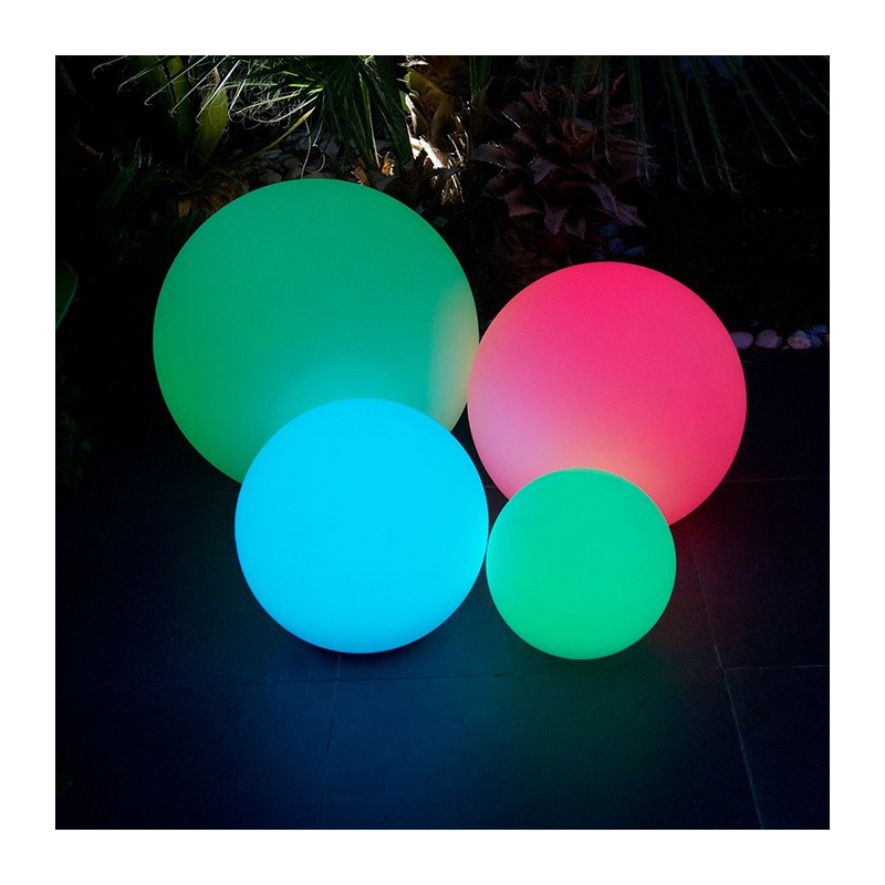 Objet lumineux boule à LED multicolore sans fil 60 cm