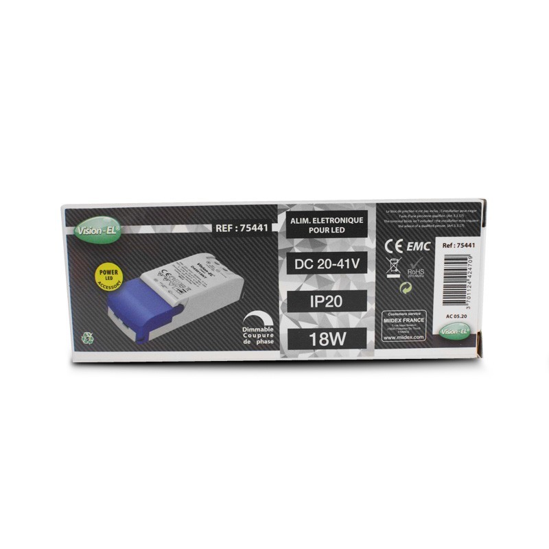 Transformateur LED 30W 12 Volts DC.  Boutique Officielle Miidex Lighting®
