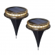 Lot de 2 balises LED solaires PAVY