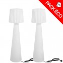 Lot de 2 lampadaires contemporains LADY W 110 cm