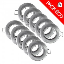 Support de spot Rond Acier Fixe Acier Ø77mm