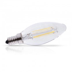 Ampoule LED E14 4,5W Filament Flamme Dimmable