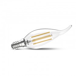 Ampoule LED E14 2W Filament Flamme "Coup de vent"