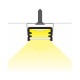 Profile Fin Aluminium Brut 1m pour bandeaux LED