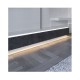 Profile Fin Aluminium Anodisé 2m pour bandeaux LED