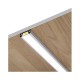 Profile Plat Aluminium Brut 1m pour bandeaux LED