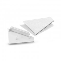 Terminaison Gris pour Profile Angle 30/60 Pack 2