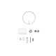 Kit de Suspension pour Rail Blanc 2 m