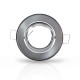 Support plafond Rond Orientable Argent Ø85 mm