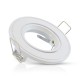 Support plafond Rond Orientable Blanc Ø85 mm