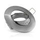 Support plafond Rond Orientable Argent Ø92 mm
