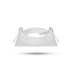 Support plafond carré orientable blanc 84 x 84 mm
