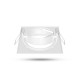 Support plafond carré orientable blanc 84 x 84 mm