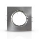 Support plafond Carré Orientable Argent 85 x 85 mm