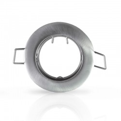 Support plafond Rond Argent Ø78 mm