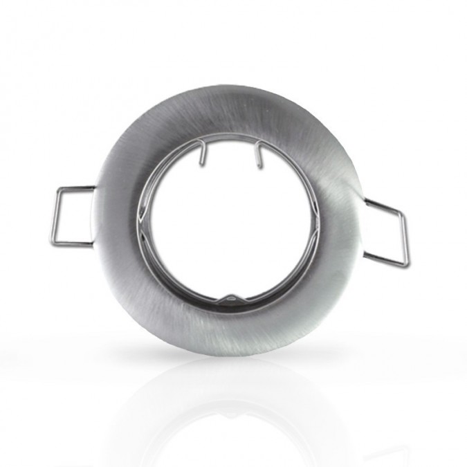 Support plafond Rond Argent Ø78 mm