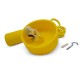 Suspension Douille Silicone E27 - Jaune Câble 2m