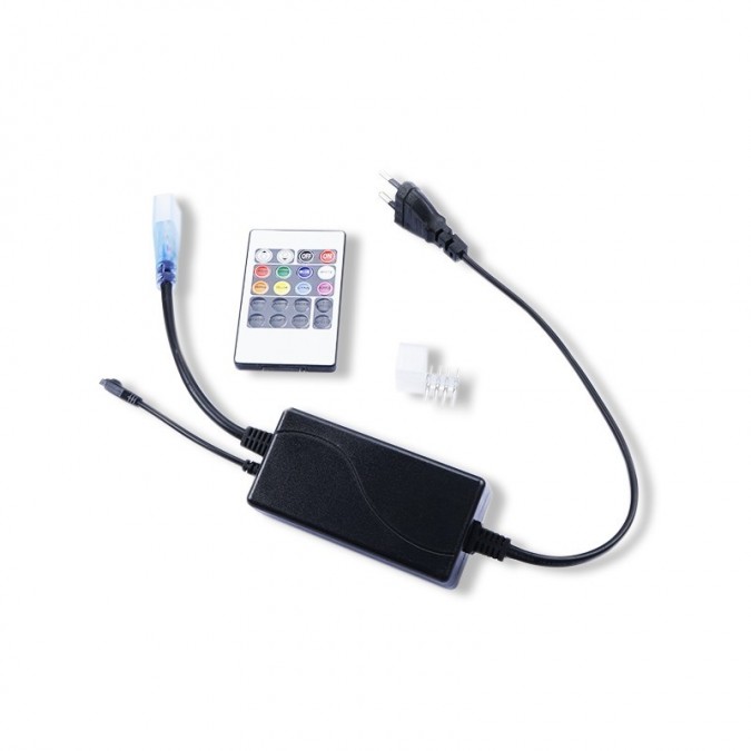 ALIMENTATION RGB 230V CONTRÔLEUR TÉLÉCOMMANDE EMBOUT FIN CONNECTEUR PIN MALE/MALE 5050