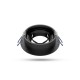 Support de spot rond Orientable noir Ø92 mm