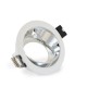 Support spot basse luminance rotatif Orientable argent rond Ø80 mm