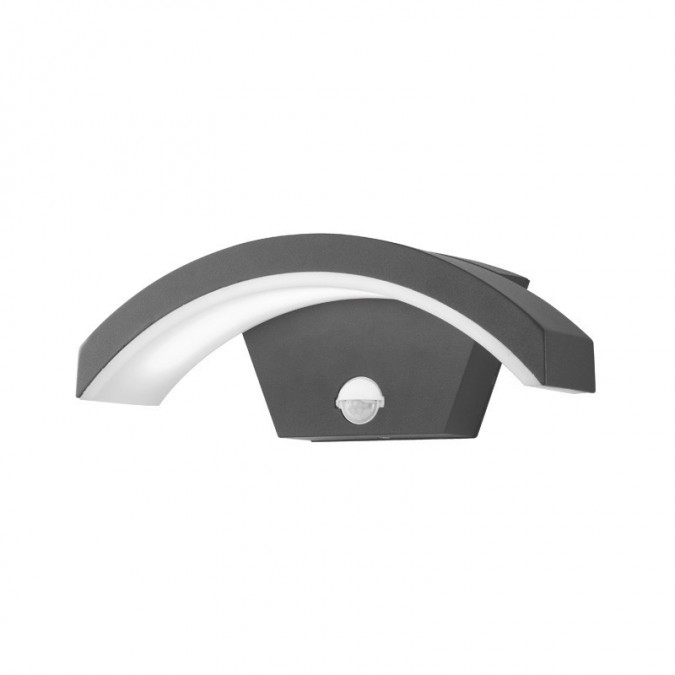 Applique Murale LED 7,5W 360 lm Détecteur 4000K Gris IP54