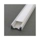 Profile Plat Aluminium Anodisé 2m pour bandeaux LED 14,4mm