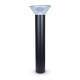 Potelet Solaire Conique LED 4W 4000K Noir 800mm