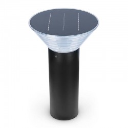 Potelet Solaire Conique LED 4W 4000K Noir 380mm