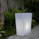 Jardinière lumineuse blanche DINY W70
