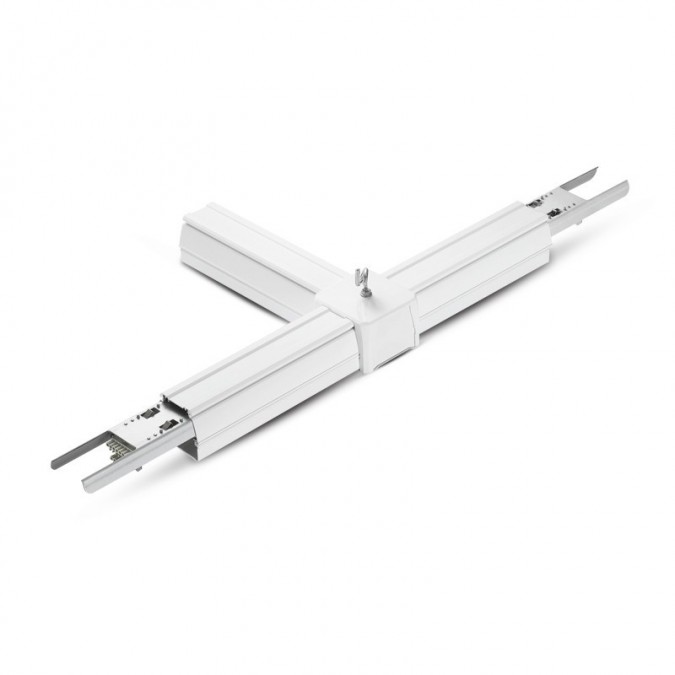 CONNECTEUR POUR RAIL EN T1 ENTREE / 2 SORTIES 5 CABLES