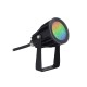 Projecteur Exterieur LED Noir 230V 6W RGBBlanc CCT IP65
