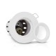 Support de spot BBC rond blanc fixe douille automatique