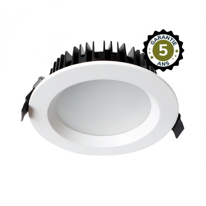 Spot LED fixe blanc rond 28W 4000K - Garantie 5 ans