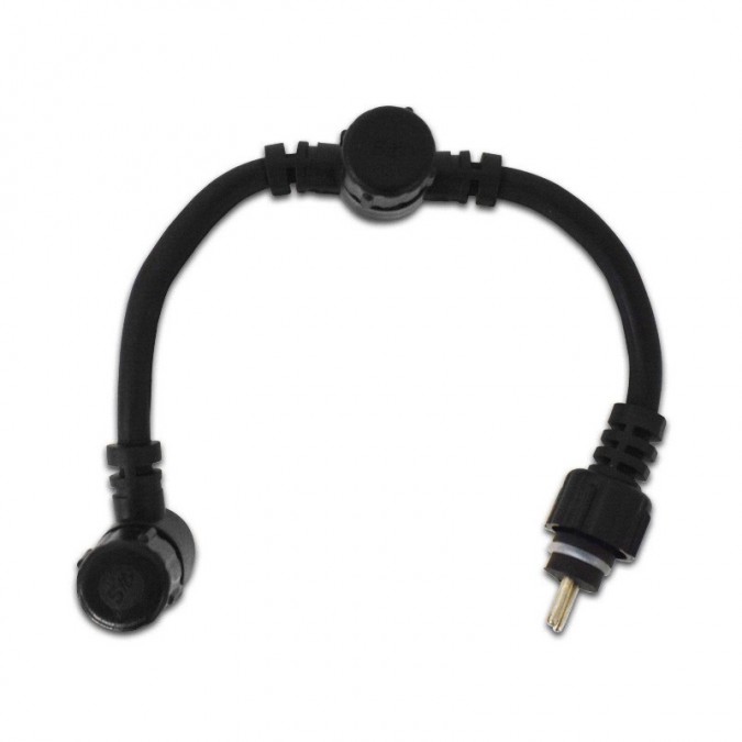 Connecteur de Kit Spot terrasse T 1 Mâle/ 2 Femelles 20 cm