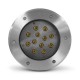 Spot LED Encastrable Sol Rond 12W 3000K Inox 316 L