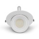 Spot LED Escargot Rond Inclinable et Orientable Blanc 38W CCT - Garantie 5 ans